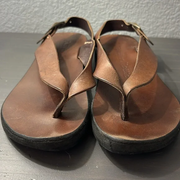 Brown leather sandals - Picture 1 of 12